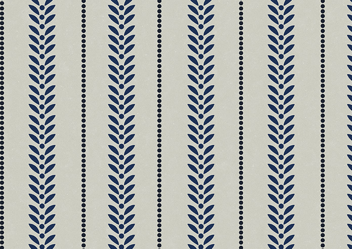 Laurel Stripe, Royal - Twist&Fit Roman Blind - Image 7